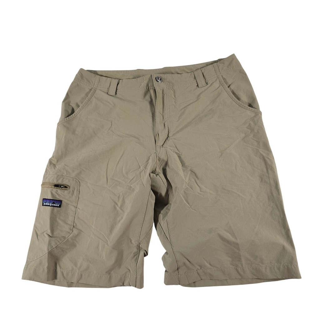 Patagonia Mens Tan Nylon Cargo Hiking Shorts 57110 SP11 Khaki 35